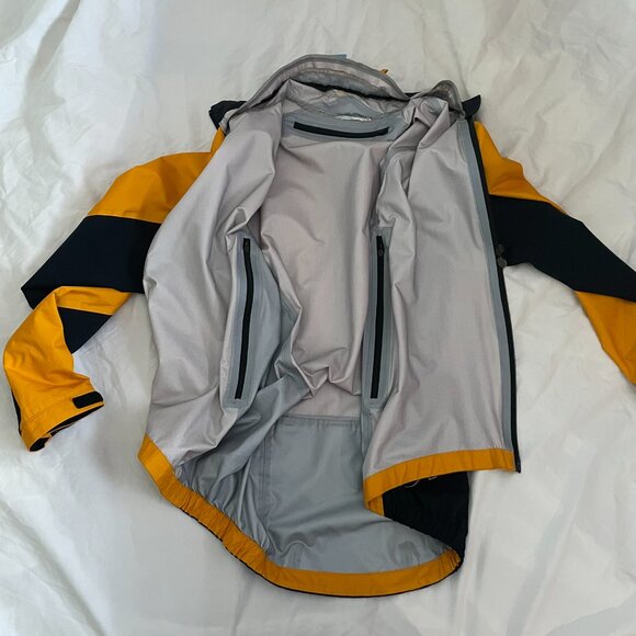 Men's L Showers Pass Elite Cycling Jacket (Orange) - Picture 5 of 7